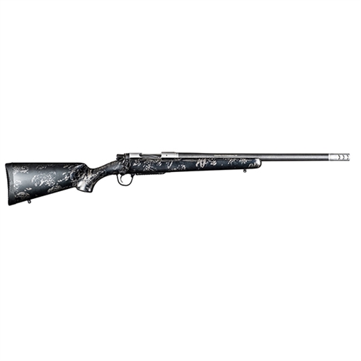 Picture of Christensen Arms Ridgeline FFT TI 7mm PRC 3+1 22" Carbon Fiber Threaded Barrel, Stainless Titanium Rec, Black with Gray Accents Stock 8010632800