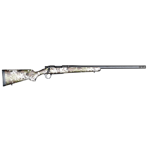 Picture of Christensen Arms Ridgeline Sitka FFT, Bolt Action Rifle, 7MM PRC, 22" Threaded Stainless Steel Barrel, Carbon Fiber Wrapped, 5/8X24 Side Baffle Muzzle Brake, Cerakote Finish, Black, Carbon Fiber Sporter Stock, Sitka Subalpine Finish, 3 Rounds 801-06324-00 8010632400