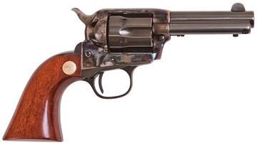 Picture of Cimarron Model P Jr Dual Cylinder 32 H&R Mag/32-20 Win 6 Shot 3.50" Blued Steel Barrel, Blued Cylinder, Color Case Hardened Steel Frame, Wood Grip, Exposed Hammer CA990