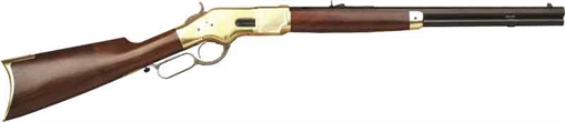 Picture of Cimarron 1866 Yellowboy Short 38 Special 10+1 20" Blued Octagon Barrel, Brass Receiver, Fixed Walnut Stock CA221