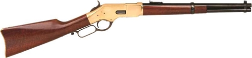 Picture of CIMARRON 1866 YELLOWBOY TRAPPER 45COLT 16" ROUND BBL, COLOR CASE/WALNUT STOCK CA235