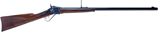 Picture of Cimarron 1874 Sharps Sporting 45-70 Gov 1rd 32" Blued Barrel, Color Case Hardened Receiver, Walnut Fixed Straight Stock AS150