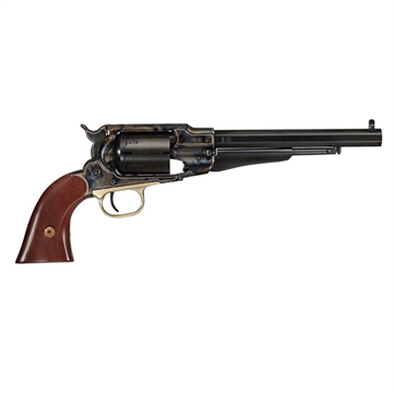 Picture of Cimarron Angel Eyes, Revolver, Single Action Only, 45 Long Colt w/ 44 Percussion Interchangeable Cylinder, 8" Barrel, Blue w/ Case Color Frame/Engraved Top Strap, Walnut Grips, Fixed Sights, 6 Rounds ANGELEYES