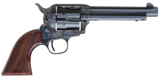 Picture of Cimarron Arizona Ranger 357 Mag 6 5.50" Blue w/Engraved "Arizona Ranger" Steel Barrel, Blued Cylinder Color Case Hardened Steel Frame, Checkered Walnut Grip, Exposed Hammer AR401