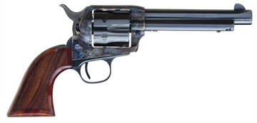 Picture of Cimarron Arizona Ranger 45 Colt (LC) 6 Shot, 5.50" Blue w/Engraved "Arizona Ranger" Steel Barrel, Blued Cylinder, Color Case Hardened Steel Frame, Checkered Walnut Grip, Exposed Hammer AR411