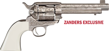 Picture of CIMARRON BAT MASTERSON 357MAG PW FS 5.5" ENGRAVED NICKEL BATMASTERSON357