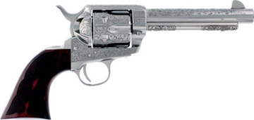 Picture of CIMARRON BUFFALO BILL CODY 357MAG 5.5" ENGRAVED NICKEL PP410LNBB