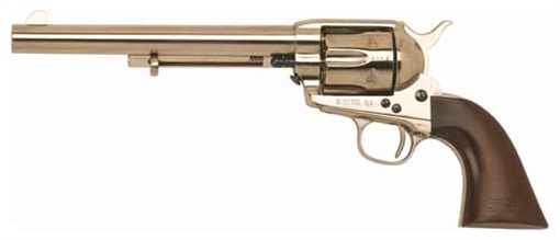Picture of CIMARRON CAVALRY SCOUT 45LC FS 7.5" POLISHED NICKEL/WALNUT CA514N00M00