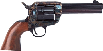 Picture of Cimarron El Malo Pre-War 1896-1940 45 Colt (LC) 6 Shot, 4.75" Blued Octagon Steel Barrel, Blued Cylinder, Color Case Hardened Steel Frame, Walnut Grip, Exposed Hammer PP410MALO