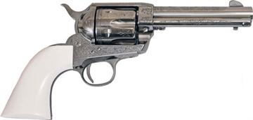 Picture of CIMARRON FRONTIER 357MAG PW FS 4.75" ENGRAVED NICKEL/IVORY PP400LNI