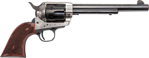 Picture of CIMARRON FRONTIER 357MAG PW FS 7.5" ENGRAVED SILVER/BL WAL PP405LSFW