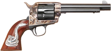 Picture of CIMARRON MAN W/NO NAME .45LC REVOLVER BLUED WOOD GRIPS 6SHOT MP411SSI01 MP411SS01