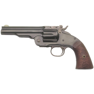 Picture of Cimarron Model 3 Schofield, Single Action Only, 45LC, 5" Barrel, Steel, Blued Finish, Wood Grips, 6 Rounds CA855