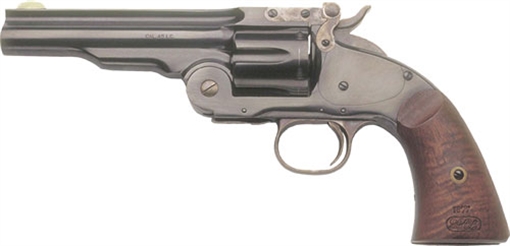 Picture of CIMARRON FIREARMS NO.3 SCHOFIELD 38SPC 5" FS BLUED WALNUT CA858