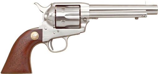 Picture of CIMARRON P-MODEL 38SPL/357MAG PW 5.5" FS STAINLESS WALNUT MP4504