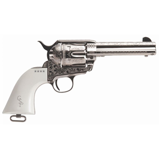 Picture of CIMARRON FIREARMS CO PIETTA FRONTIER 45LC 4.75 NICKEL LASER PP410LNPT