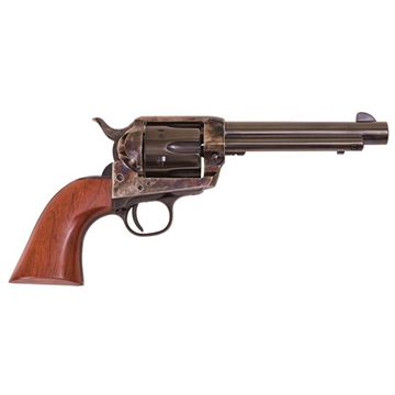 Picture of Cimarron Frontier Pre-War 1896-1940 45 Colt (LC) 6 Shot, 5.50" Blued Steel Barrel, Blued Cylinder, Color Case Hardened Steel Frame, Walnut Grip, Exposed Hammer PP411
