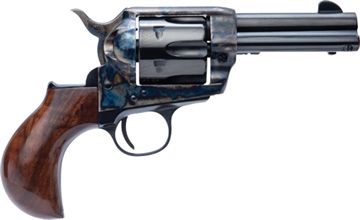 Picture of Cimarron Thunderball, Single Action Only, 9MM, 3.5" Barrel, Steel, Nickel Finish, Birdshead Walnut Grips, Fixed Sights, 6 Rounds PP9MMNTH