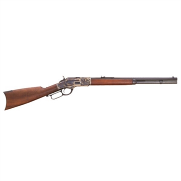 Picture of Cimarron 1873 Short Full Size 38 Special 357 Mag 10+1 20" Blued Octagon Barrel, Color Case Hardened Stainless Steel Receiver, Fixed Walnut Stock, Right Hand CA271