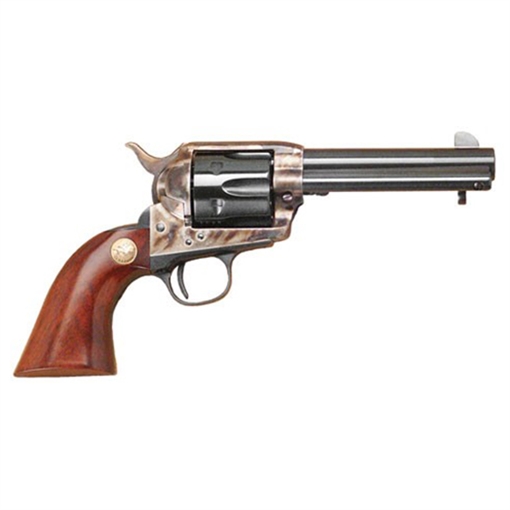 Picture of Cimarron Model P 357 Mag 38 Special 6 Shot 4.75" Blued Stainless Steel Barrel, Blued Cylinder, Color Case Hardened Steel Frame, Walnut Grip, Exposed Hammer MP400