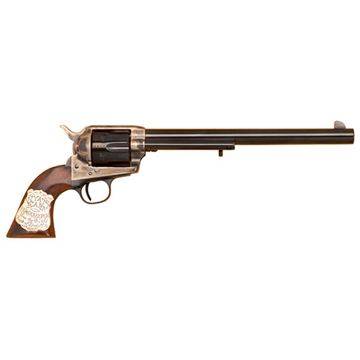 Picture of Cimarron Wyatt Earp Frontier Buntline Hollywood Series 45 Colt (LC) 6rd 10" Blued Steel Barrel & Cylinder Old Model Case Hardened Steel Frame with Walnut Grip CA558