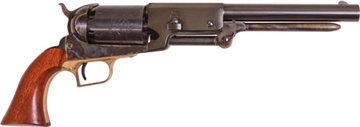 Picture of Cimarron 1847 Walker Dragoon US 44 6 Shot 9" Blued Steel Barrel Blued Engraved Cylinder Color Case Hardened Steel Frame Walnut Grip Exposed Hammer CA020C00