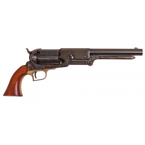 Picture of Cimarron 1847 Walker Dragoon .44 Cal 5 Shot, 9" Blued Octagon/Round Steel w/Engraving Barrel, Blued Engraved Cylinder, Color Case Hardened Steel Frame w/Slim Walnut Grip CA020