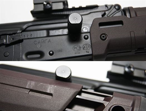 Picture of Circle 10 AK Extended Charging Handle for AKs with Zhukov Folding Stocks C10AK-ECH-AK-Z