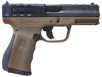 Picture of Citadel Centurion CP9 Compact Frame 9mm Luger 14+1, 4" Black Steel Barrel, Black Optic Ready/Serrated Steel Slide, Bronze Polymer Frame & Grip CITCP9BNZ