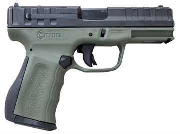 Picture of Citadel Centurion CP9 Compact Frame 9mm Luger 14+1, 4" Black Steel Barrel, Optic Ready/Serrated Steel Slide, OD Green Polymer Frame & Grip CITCP9ODG