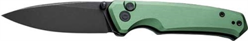 Picture of CIVIVI KNIFE ALTUS 2.97" GREEN /BLK STONEWASH BUTTON LOCK C200765