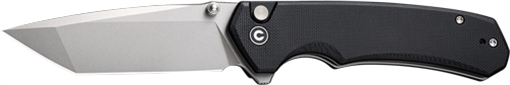 Picture of Civivi Knives C19059C-1 Brazen 3.46" Folding Tanto Plain Stonewashed D2 Steel Bladen Black Textured G10 Handle C19059C-1 C19059C1