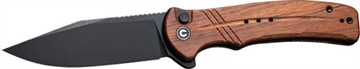 Picture of CIVIVI KNIFE COGENT 3.47" WOOD /STONEWASH BUTTON LOCK C20038D8