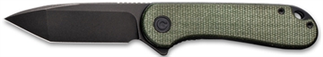 Picture of CIVIVI KNIFE ELEMENTUM 2.96" GREEN MICARTA/BLACK D2 CLAM PK C907TECP