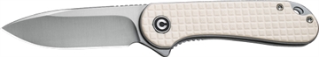 Picture of CIVIVI KNIFE ELEMENTUM 2.96" IVORY G10/SATIN D2 LINER LOCK C907A3