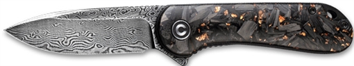 Picture of CIVIVI KNIFE ELEMENTUM 2.96" SHREDDED CBN FBR/COPPER DMSCS C907CDS3