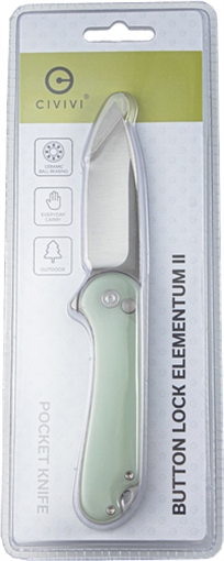 Picture of CIVIVI KNIFE ELEMENTUM II 2.96 " NATURAL G10/SATIN CLAM PACK C18062P2CP