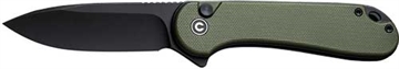 Picture of Civivi Knives C18062P-3 Elementum II EDC 2.96" Folding Drop Point Plain Black Stonewashed Nitro-V Steel Blade, OD Green Textured G10 Handle C18062P-3 C18062P3