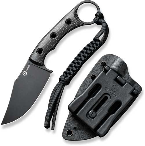 Picture of CIVIVI KNIFE MIDWATCH 3.39" BLK BURLAP MICARTA/BLK STNWSH C20059B1