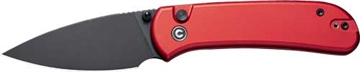 Picture of CIVIVI KNIFE QUIBIT 2.98" RED/ BLK STONEWASH BUTTON LOCK C22030E2