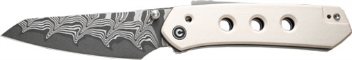 Picture of CIVIVI KNIFE VISION FG 3" IVORY DAMASCUS BLADE CLAM PACK C22036DS1CP