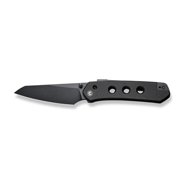 Picture of Civivi Knives C22036-1 Vision FG 3.54" Folding Tanto Plain Black Nitro-V Steel Blade, Black Textured G10 Handle C22036-1 C220361