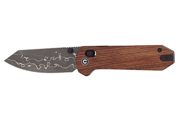 Picture of CIVIVI Knives CIVIVI Yonder Thumb Stud & Crossbar Lock Knife Guibourtia Wood Handle C23073B-DS1 C23073BDS1
