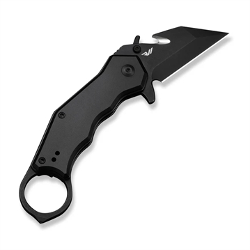 Picture of CIVIVI Knives Amaroq Flipper & Thumb Stud & Button Lock Knife Black Aluminum Handle (2.11"" Black Stonewashed Nitro-V Blade) C24018-2 724065715579