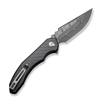 Picture of CIVIVI Knives Bluetick Flipper Knife Carbon Fiber Overlay On Black G10 Handle C23050-DS2 724065715449