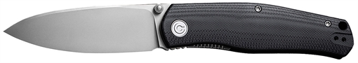 Picture of Civivi Knives Sokoke EDC 3.35" Folding Drop Point Plain Bead Blasted 14C28N Steel Blade, Black G10 Handle C22007-1