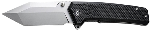 Picture of Civivi Knives Bhaltair 3.98" Folding Tanto Plain Stonewashed 14C28N Steel Blade, Black Textured G10 Handle C23024-1