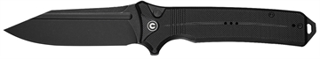 Picture of Civivi Knives Neurohaptic EDC 3.74" Folding Clip Point Plain Black Stonewashed Nitro-V Steel Blade, Black Textured G10 Handle C23080-1