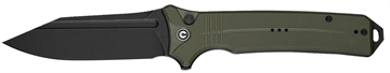 Picture of Civivi Knives Neurohaptic EDC 3.74" Folding Clip Point Plain Black Stonewashed Nitro-V Steel Blade, OD Green Textured G10 Handle C23080-3