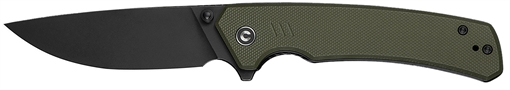 Picture of Civivi Knives Merit 3.28" Folding Drop Point Plain Black Stonewashed 14C28N Steel Blade, OD Green Textured G10 Handle C24012-2